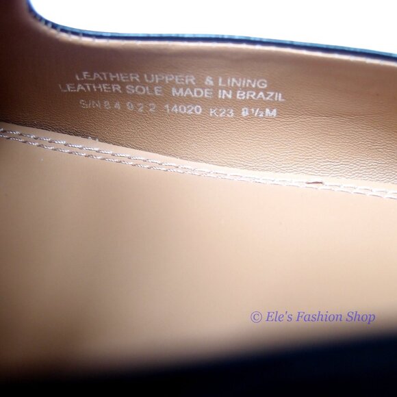 ❤️NIB Tory Burch Eleanor Loafer Leather Flat BLACK Gold US 7 7.5 8 8.5 9 9.5 10 - Picture 13 of 16